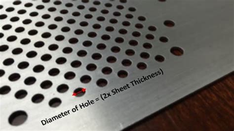 sheet metal building basics|distance of hole from edge sheet metal.